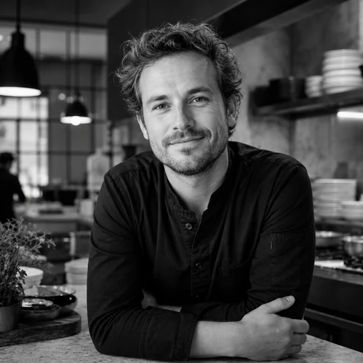 Portret van chef Andreu Genestra